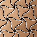 Alloy Ninja Titanium Amber Brushed Tiles Materiale: Metallo Mosaici Mosaici per pareti Pavimenti in metallo