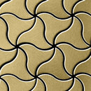 Alloy Ninja Titanium Gold Brushed Tiles Métal Mosaïques Mosaïques murales Sols en métal
