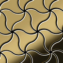 Alloy Ninja Titanium Gold Mirror Tiles Metal Metal flooring Mosaics Wall mosaics