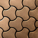 Alloy Ubiquity Titanium Amber Brushed Tiles Métal Mosaïques Mosaïques murales Sols en métal