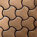 Alloy Ubiquity Titanium Amber Brushed Tiles Materiale: Metallo Mosaici Mosaici per pareti Pavimenti in metallo