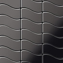 Alloy Flux Titanium Smoke Mirror Tiles Métal Mosaïques Mosaïques murales Sols en métal