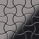 Alloy Infinit Titanium Smoke Mirror Tiles Métal Mosaïques Mosaïques murales Sols en métal