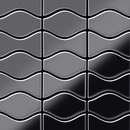 Alloy Kismet & Karma Titanium Smoke Mirror Tiles Métal Mosaïques Mosaïques murales Sols en métal