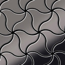 Alloy Ninja Titanium Smoke Mirror Tiles Métal Mosaïques Mosaïques murales Sols en métal