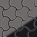 Alloy Ubiquity Titanium Smoke Mirror Tiles Metal Metal flooring Mosaics Wall mosaics