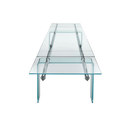 Desalto Stilt Glass extendable table Conferenza / Riunione Tavoli