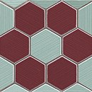 Fap Ceramiche Visionary Esagono Rosa Verd Mosaico Listello Ceramic Wall mosaics