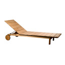 Tribù Kos Teak Adjustable Lounger Mobilier salle de bain