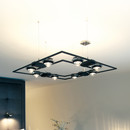 Licht im Raum Ocular 710 dull black Lampadari a candelabro / a corona Lampade a sospensione