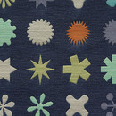 Maharam Dingbats 003 Indigo Tissus d'ameublement