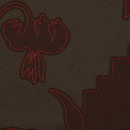 Maharam Layers Garden Double 002 Earth/Chocolate/Coral Upholstery materials/fabrics