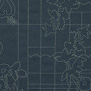 Maharam Layers Park 004 Indigo/White Upholstery materials/fabrics