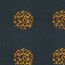 Maharam Repeat Dot Pixel 004 Slate Upholstery materials/fabrics