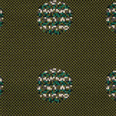 Maharam Repeat Dot Pixel 002 Evergreen Upholstery materials/fabrics