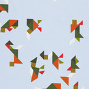 Kvadrat Tangram 437 Vorhangstoffe