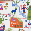 Kvadrat Village 627 Tissus pour rideaux
