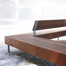 mmcité woody Park bench Outdoor benches Street furnishings