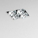 Artemide Architectural Nothing Recessed 4 Lamps square Recessed ceiling lights Spotlights
