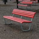 BURRI Landi Bench with backrest Outdoor benches Street furnishings