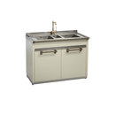 Ascot - 3 bowl sink unit Steel