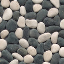 Porcelanosa Anticato Baia Stone Blanco Negro Mosaïques murales Pierre naturelle