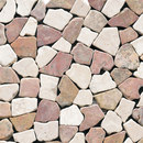 Porcelanosa Anticato Broken Edge Rojo Crema Mosaïques murales Pierre naturelle