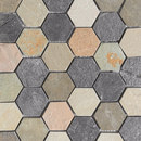 Porcelanosa Anticato Irregular Hexa Mult Delhi Mosaïques murales Pierre naturelle