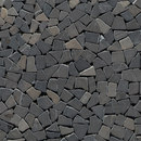 Porcelanosa Anticato Mini Broken Edge Negro Mosaïques murales Pierre naturelle