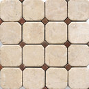 Porcelanosa Anticato Octogono Crema Mosaïques murales Pierre naturelle