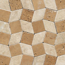 Porcelanosa Anticato Rombos Noche Moka Mosaïques murales Pierre naturelle