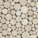 Porcelanosa Anticato Round Stone Blanco Mosaïques murales Pierre naturelle