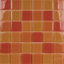 Porcelanosa Glacier Mix Naranjas 5x5 Mosaici per pareti Sistemi facciata / Sistemi di rivestimento Vetro