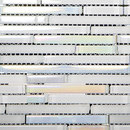 Metallic Glacier Mini Strip White Porcelanosa
