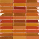 Porcelanosa Metallic Glacier Mix Naranjas 2-3x9-8 Mosaici per pareti Sistemi facciata / Sistemi di rivestimento Vetro