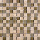 Noohn Stone Glass Mosaics Mix Travertino Tobacco Porcelanosa