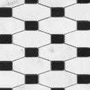 Porcelanosa Victorian Chain Bco Marmara Negro Marquina Mosaici Mosaici per pareti Pietra naturale
