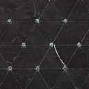 Porcelanosa Victorian Diamond Negro Marquina Pearl Mosaïques Mosaïques murales Pierre naturelle