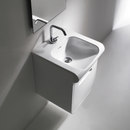Kerasan Inka Washbasin 40 + wall-mounted cabinet 40 Bathroom furniture Vanity units / Wash basins