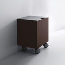 Kerasan Units Wengè basket/stool with aluminium top Mobilier salle de bain