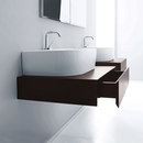 Kerasan Units Wengè wall hung furniture 70 with 1 drawer Bathroom furniture