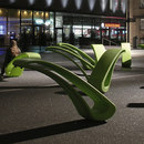 nanoo by faserplast nan14 bench Bancos de exterior Sala de espera: bancos