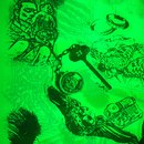 Conglomerate RGB green - light Paneles murales Vidrio