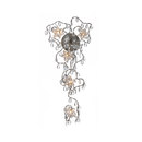 HARCO LOOR Jewel long Wandleuchte 5-transparent Lüster / Kronleuchter Wandanbauleuchten