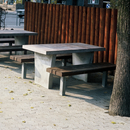BURRI Park Bench without backrest Bancs publics Mobilier urbain