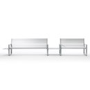 Forma 5 Rail System Bench with table Lounge area / Waiting room Outdoor benches Street furnishings