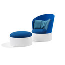 Blå Station B25 / B25 Ottoman Asientos Espera / lounge Muebles relax
