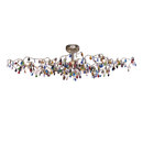 HARCO LOOR Tiara oval ceiling light 15-multicolor Lámparas de araña Lámparas de techo