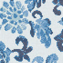 Bisazza Summer Flowers Blue B mosaic Glass Glass flooring Glass: flooring Glass: mosaics Mosaics Wall mosaics