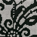 Bisazza Embroidery Black mosaic Mosaïques Mosaïques murales Sols en verre Verre
